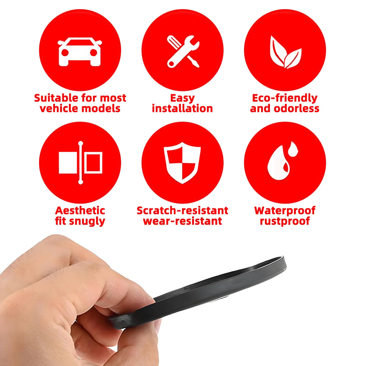 Silicone Car Door Lock Protective Cover Thickened anti Collision Adhesive Car Door Lock Buffer Shock Absorber Cover