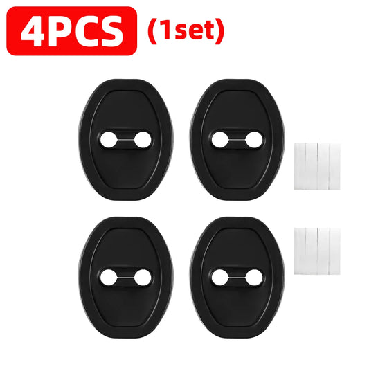 Silicone Car Door Lock Protective Cover Thickened anti Collision Adhesive Car Door Lock Buffer Shock Absorber Cover