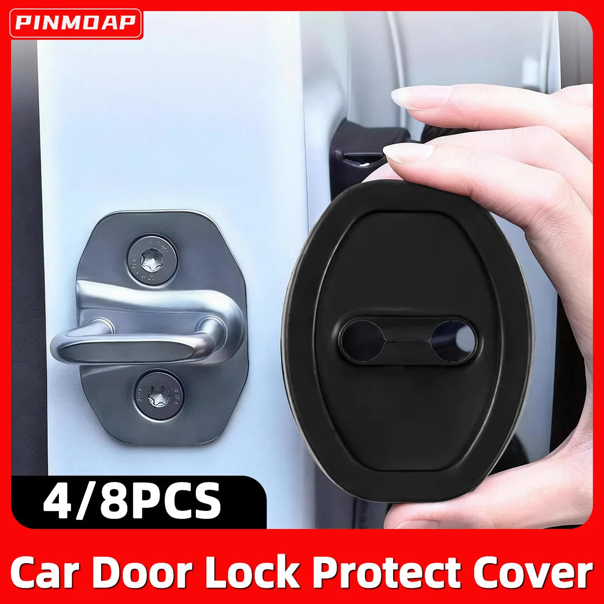 Silicone Car Door Lock Protective Cover Thickened anti Collision Adhesive Car Door Lock Buffer Shock Absorber Cover