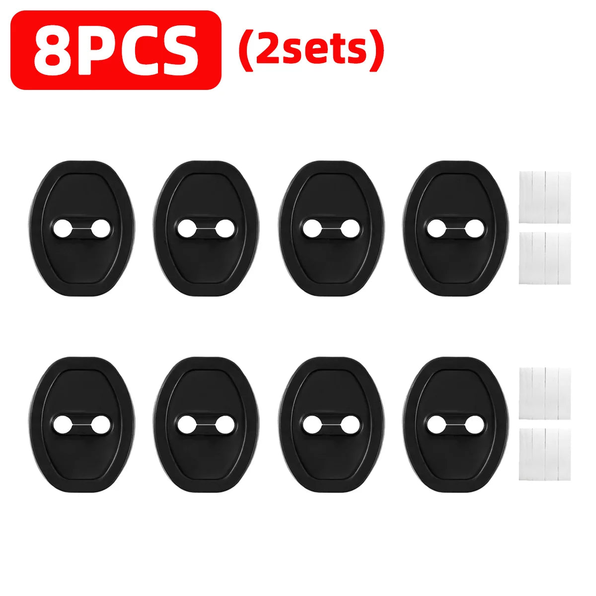 Silicone Car Door Lock Protective Cover Thickened anti Collision Adhesive Car Door Lock Buffer Shock Absorber Cover