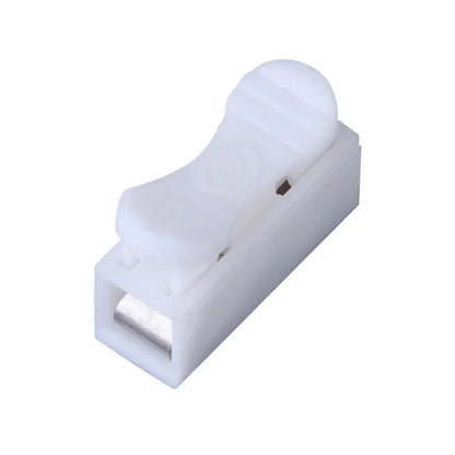 50Pcs 1P 2P No Screw Terminal No Solding Quick Cable Wire Connector Block Spring Clamp