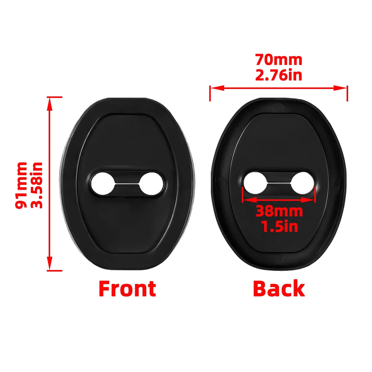 Silicone Car Door Lock Protective Cover Thickened anti Collision Adhesive Car Door Lock Buffer Shock Absorber Cover
