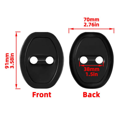 Silicone Car Door Lock Protective Cover Thickened anti Collision Adhesive Car Door Lock Buffer Shock Absorber Cover