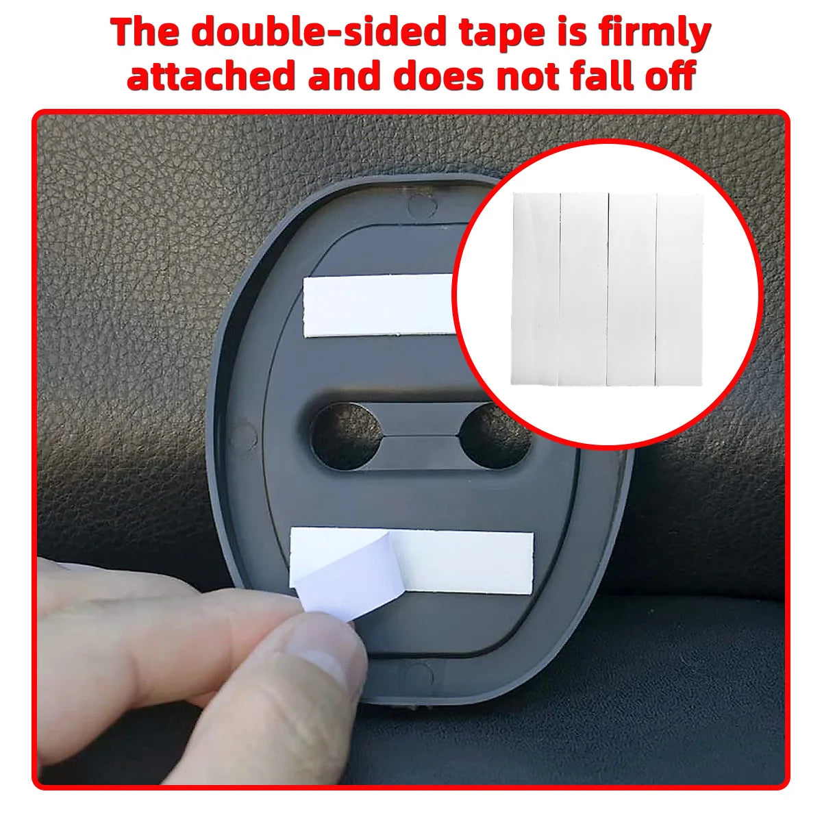 Silicone Car Door Lock Protective Cover Thickened anti Collision Adhesive Car Door Lock Buffer Shock Absorber Cover