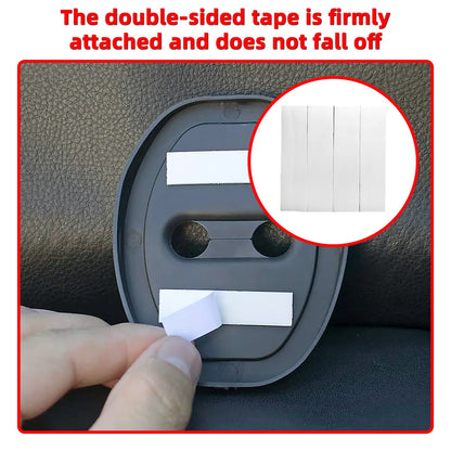 Silicone Car Door Lock Protective Cover Thickened anti Collision Adhesive Car Door Lock Buffer Shock Absorber Cover
