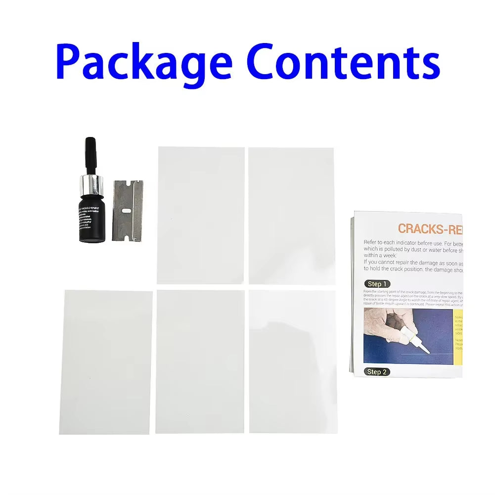 3Ml Auto Vehicle Casement Fix Tool 1Set Car Windshield Windscreen Glass Repair Resin Kit Repair Window Cracks Maintenance Tools