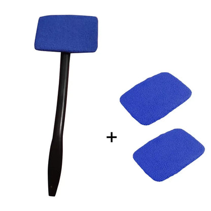 Car Window Cleaner Brush Kit Windshield Cleaning Wash Tool inside Interior Auto Glass Wiper with Long Handle Car Accessories