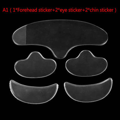 Reusable Silicone Anti-Wrinkle Face Forehead Cheek Chin Sticker anti Aging Facial Skin Lifting Patches Wrinkle Remover Strips